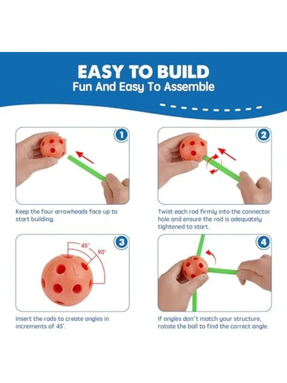 STEM Fort Building Kit for Kids 4-12 | Creative Construction Toy for Imaginative